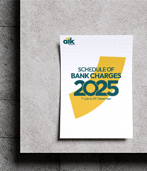 Schedule of Bank Charges - July to December 2025 (English)